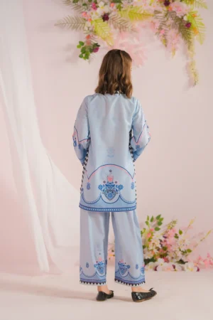 Blue Blossom Kurti Set – K-3001