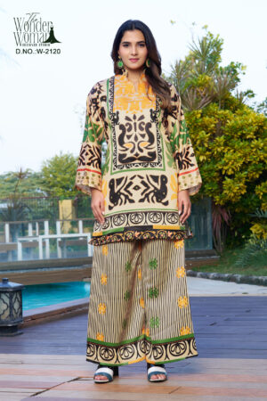 Saffron Mosaic Co-ord - 2120 - L(40)