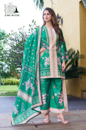 Emerald Blossom Royale Co-ord - 2130 - XXL(44)