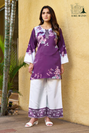 Plum Orchid Grace Co-ord - 2131 - L(40)