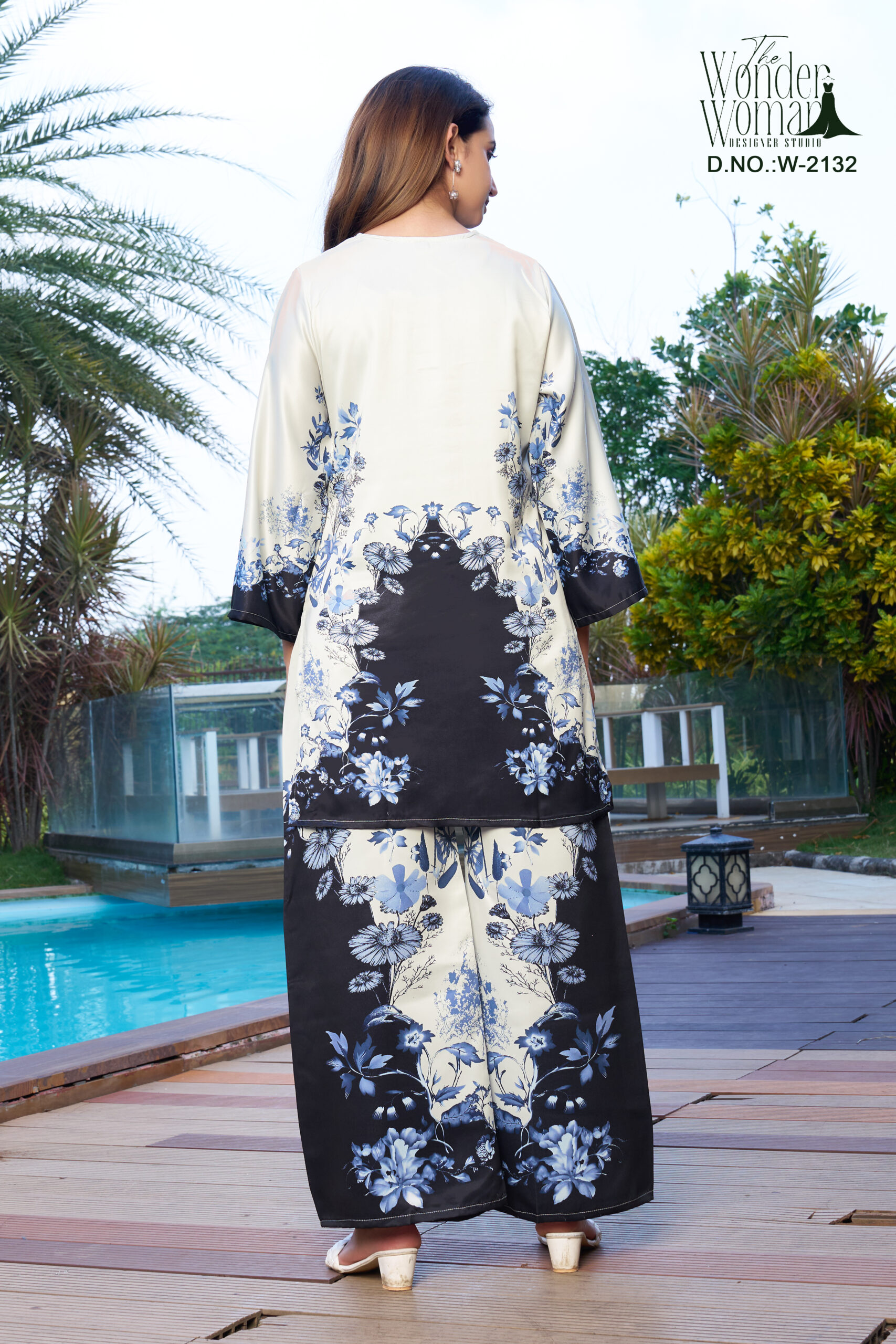 Azure Bloom Royale Co-ord – 2132