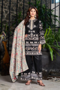 Anzevia Midnight Bloom Printed Set – 2134